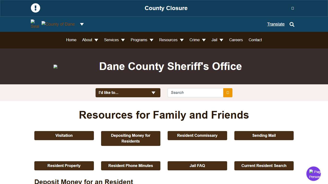Family and Friends | Dane County Sheriff's Office