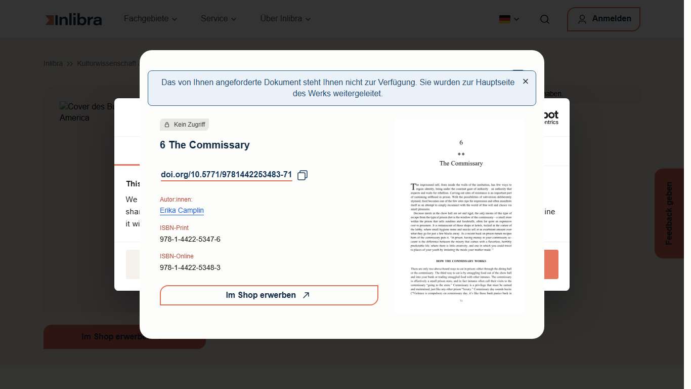 Prison Food in America - Inlibra